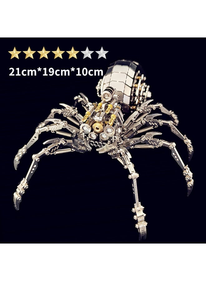 لعبة Steel Warcraft Scorpion King Color Scorpion Scorpion ثلاثية الأبعاد لغز معدني مجمع حشرات ميكانيكية ألعاب تعليمية للأطفال - اللون: 【Spider King Plus】 منتج نهائي - Image 1