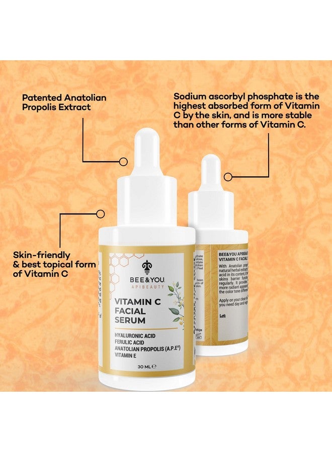 BEE & YOU Bee and You Anti Aging, Anti Wrinkle Face Serum with Vitamin C, Skin Brightener, Moisturizer, Skin Care, Bee Propolis Extract, Ferulic Acid Vitamin E, 1 fl oz - Image 5