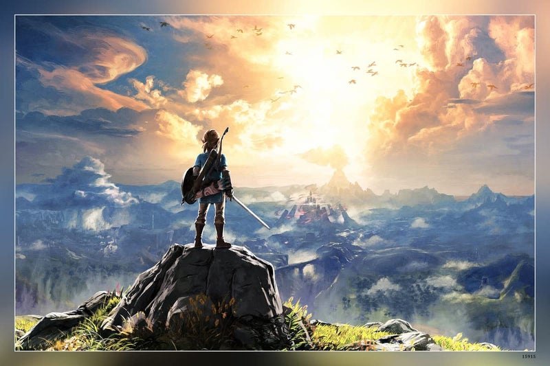 POSTERDADDY POSTERDADDY The Legend of Zelda Breath of The Wild Video Game Matte Finish Paper Poster Print 12 x 18 Inch Multicolor pd15915 