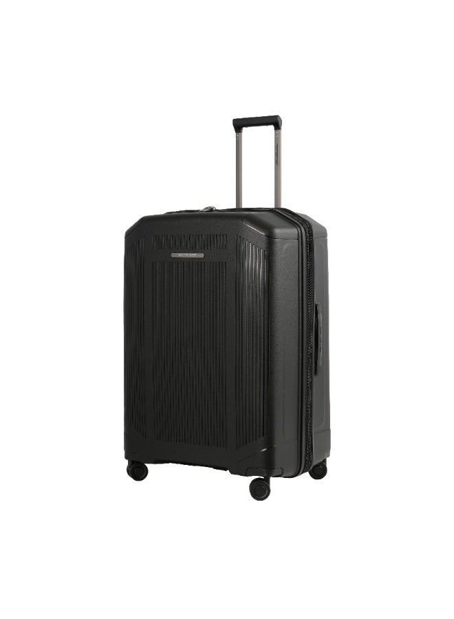 Tom Cruiser Richmont Polypropylene Hard Luggage Suitcase, Anti-Theft Zipper, TSA Lock, 24-in, Black, 2-Year Warranty - Image 2