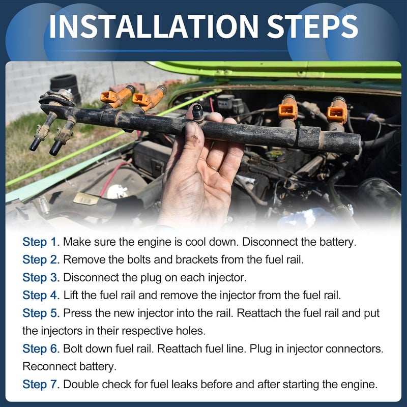 INFINAUTO Fuel Injector Set for Nissan - Image 3