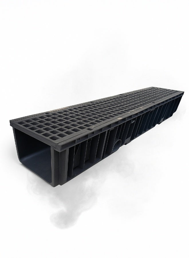 Dakota Heavy Duty Grating Channel 100x20 cm | D-400 (40 Ton) Ductile Iron Gratting With Bottom HDPE Plastic Trunch. Usage for Highways with Heavy Loading Vehicle, Vehichcle Parking Areas,Garrage,Warhouses. - Image 3