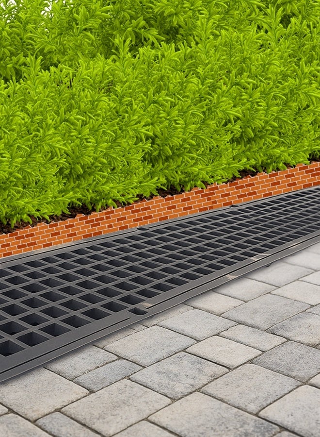 Dakota Heavy Duty Grating Channel 100x20 cm | D-400 (40 Ton) Ductile Iron Gratting With Bottom HDPE Plastic Trunch. Usage for Highways with Heavy Loading Vehicle, Vehichcle Parking Areas,Garrage,Warhouses. - Image 4