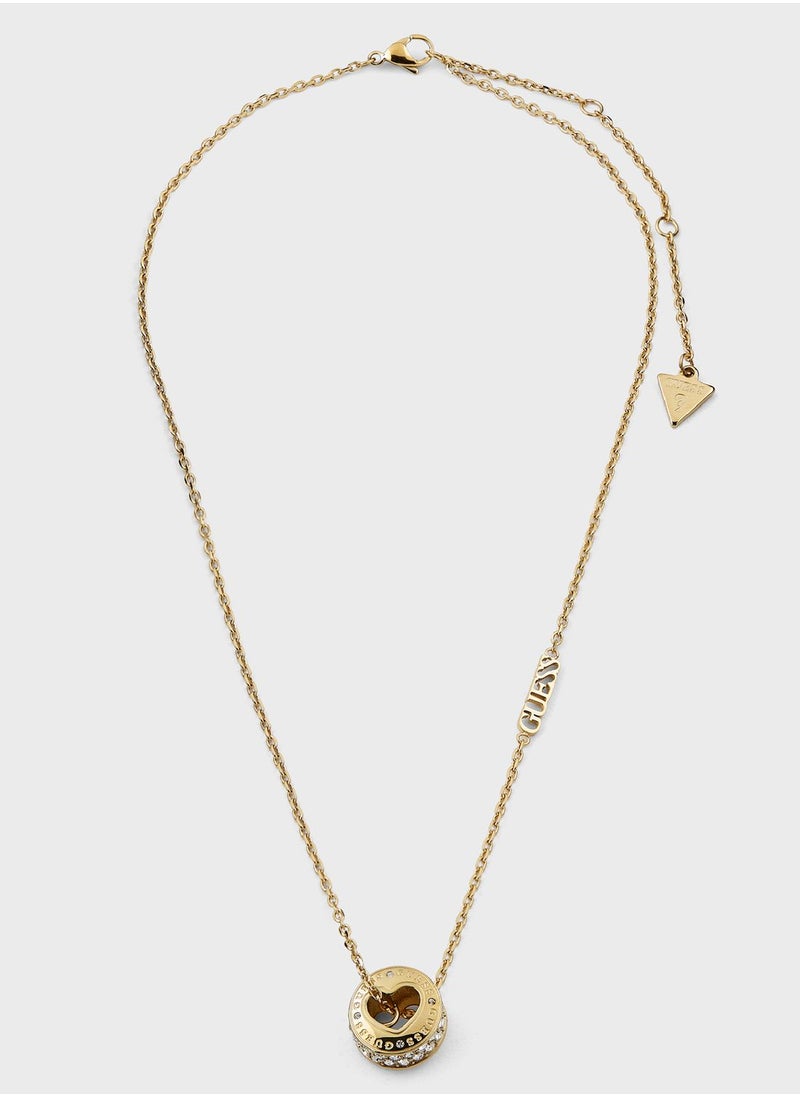 GUESS Rolling Heart Necklace  - Image 1