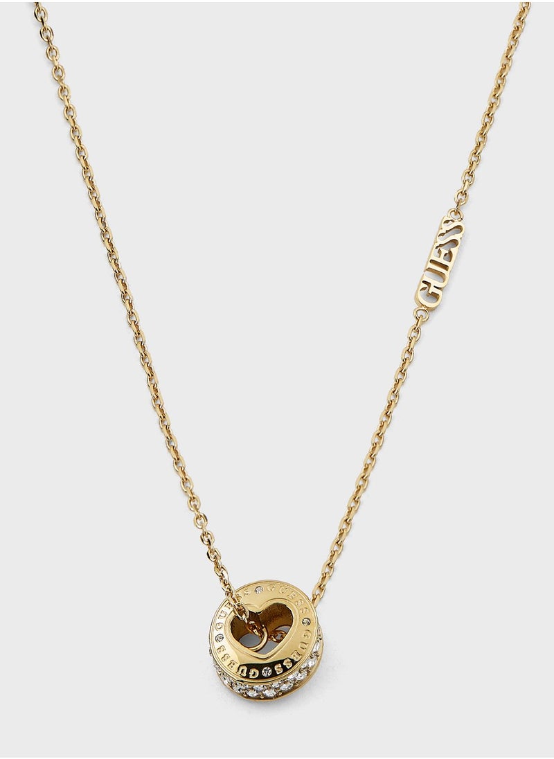 GUESS Rolling Heart Necklace  - Image 2