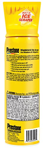 Prestone AS244 De-Icer for Windshield, Windows, and Wipers, 17 oz. Aerosol, 6 pack - Image 2