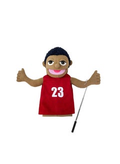 General 1 Pcs Athlete Occupation Professional Figurine Role Playing Parent-Child Interaction Toy Family Companionship Plush Doll Figurine Toy Hand Puppet With Control Lever  - Image 1