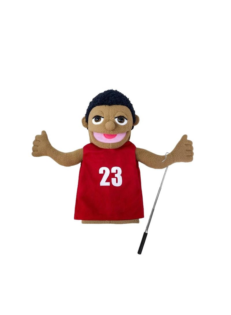 general 1 Pcs Athlete Occupation Professional Figurine Role Playing Parent-Child Interaction Toy Family Companionship Plush Doll Figurine Toy Hand Puppet With Control Lever - Image 1