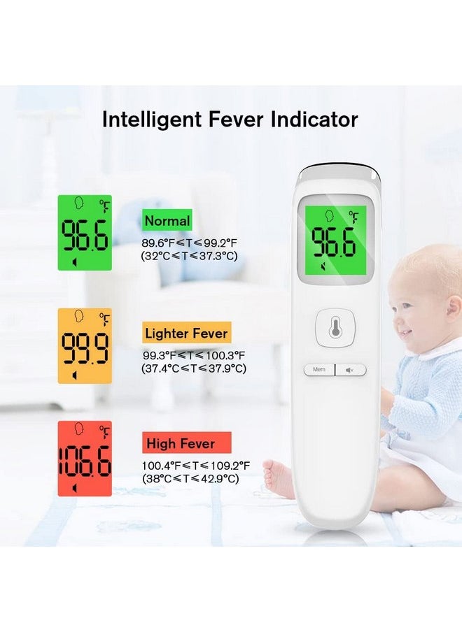 ANMEATE ANMEATE No-Touch Forehead Thermometer for Adults, Infrared Digital Thermometer for Kids, Touchless Baby Thermometer, Accurate Reading with Large Display, Mute Mode, Memory Recall, Fever Alarm  - Image 3