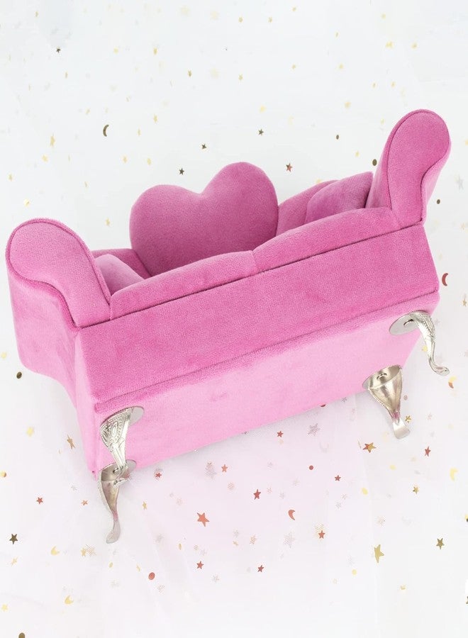 kesig® Jewelry Box Storager Organizer Floral Chest Armoire Sofa Couch Bed | Sofa Bed Jewelry Trinket Box Case - Image 3