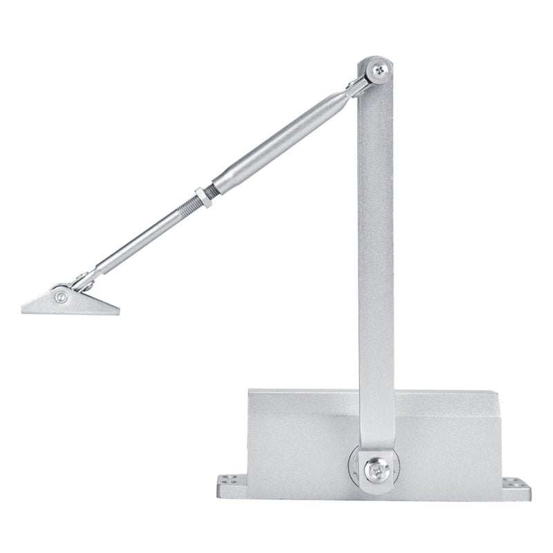 Heavy Duty Door Closer: Black, 1 Hour Fire Rated, Adjustable Closing/Latching Speed - Automatic Door Closer for Commercial Industrial Building Hardware - Image 5