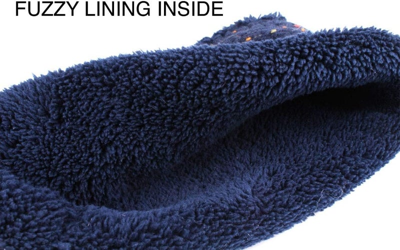 Cc Winter Fuzzy Fleece Lined Thick Knitted Diagonal Stripes Criss-Cross Pattern Headband Headwrap (HW-2060) - Image 3