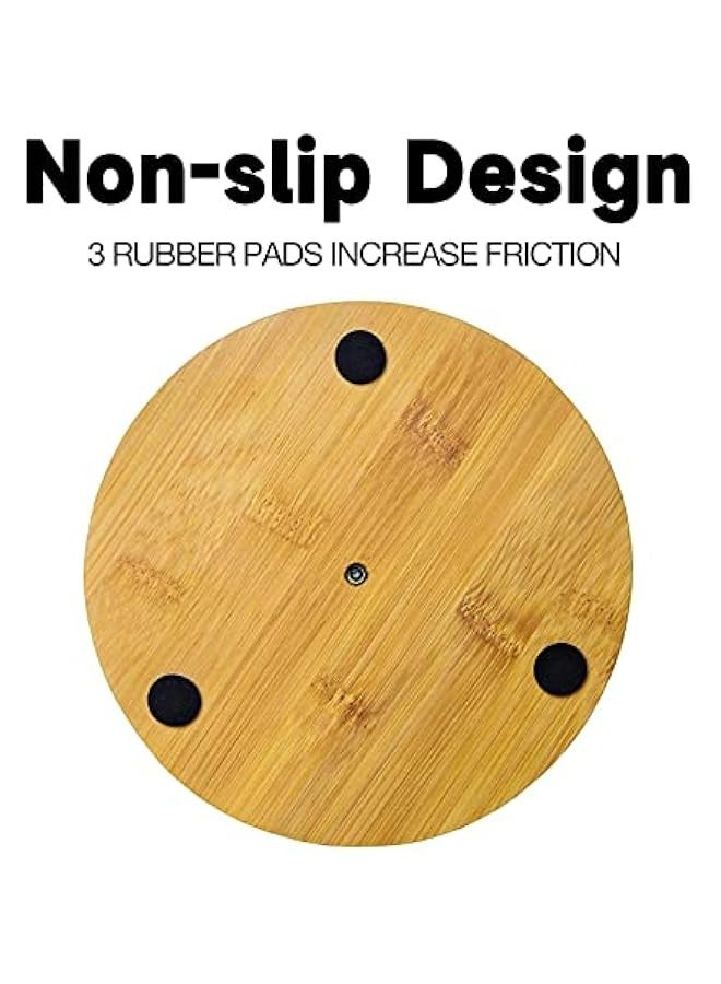 Wooden Countertop Paper Towel Holder Stand for Kitchen or Bathroom With Non-Slip Base - Image 5