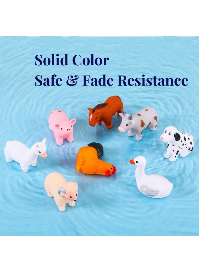 XY-WQ Bath Toys No Hole, for Infants 6-12& Toddlers 1-3, No Hole Bathtub Toys (Animal Ⅱ, 8 Pcs with Mesh Bag) - Image 3