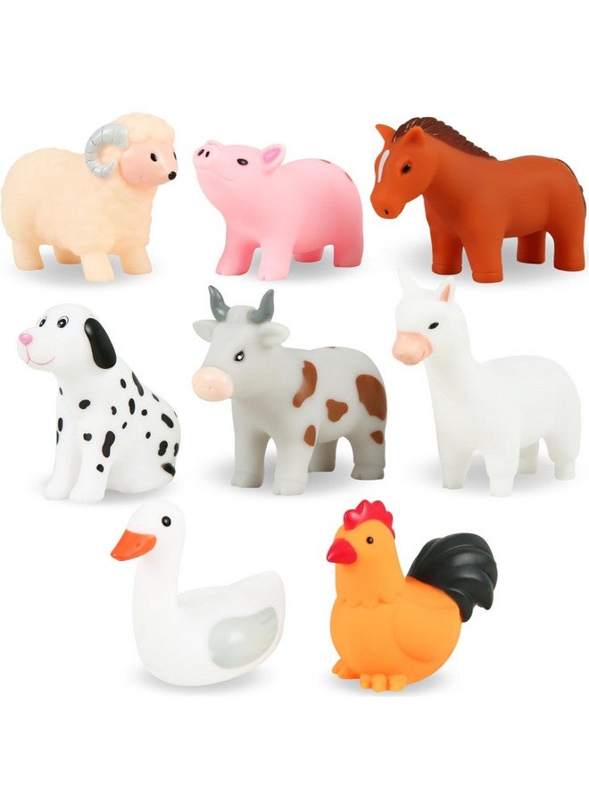XY-WQ Bath Toys No Hole, for Infants 6-12& Toddlers 1-3, No Hole Bathtub Toys (Animal Ⅱ, 8 Pcs with Mesh Bag) - Image 1