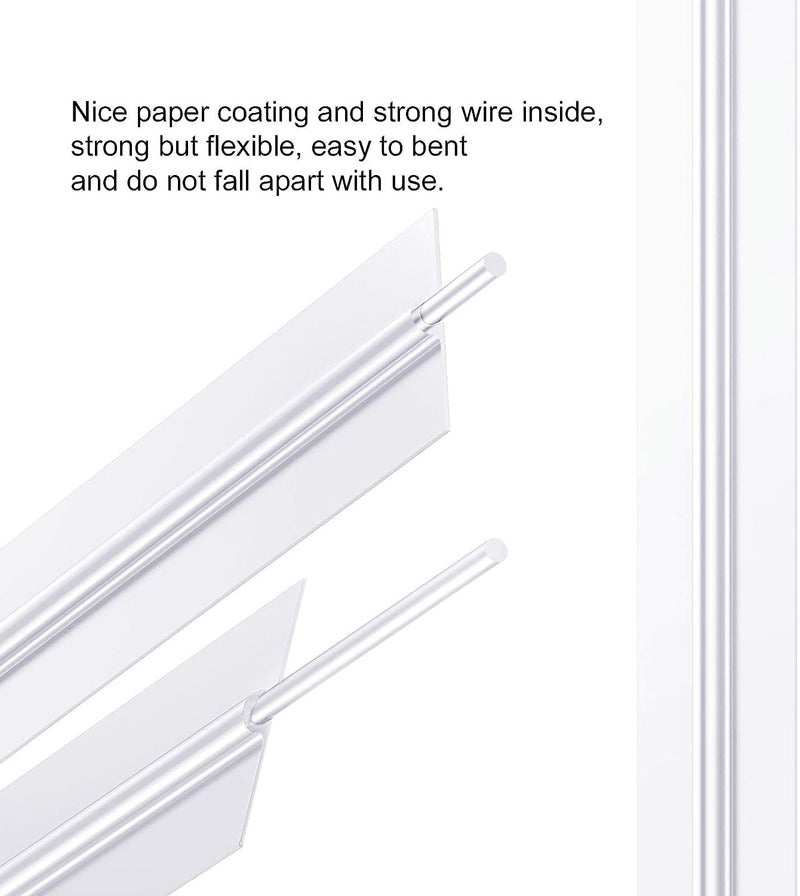 Easytle 600 Pcs 5" White Paper Twist Ties Bread Ties White Twist Ties Twisty-Ties Bag Ties Twist Ties for Bags Bread Wire Ties Twist Tie for Party Cello Candy Bread Coffee Bags Cake Pops - Image 5