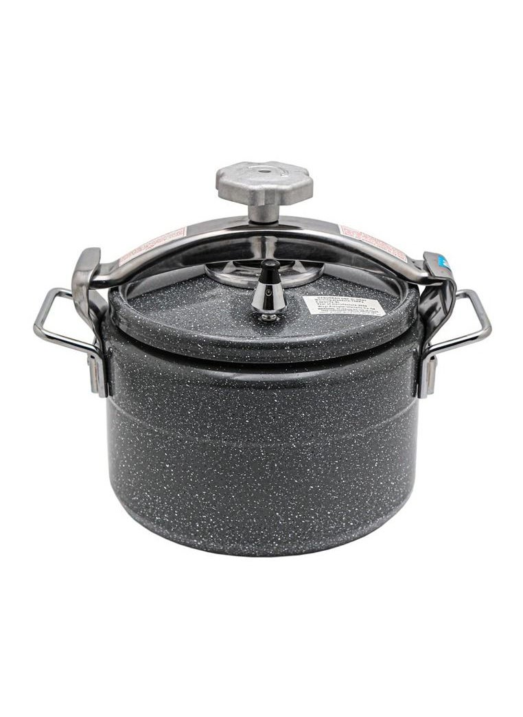 BASURRAH 7 لترLiters Gray granite pressure cooker 7 liters with steel handle Grey  - Image 2