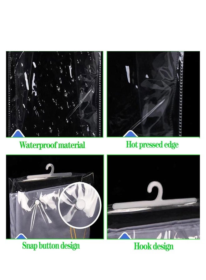 VAVIA 25 Pack Hanging Storage Bags with Hanger,9 x 11" Large Hook Hang-Up Clear Plastic Bags,Book Pouch School Supply Kit Classroom Organization for Classroom Library School Supplies Home Pharmacy Use - Image 4