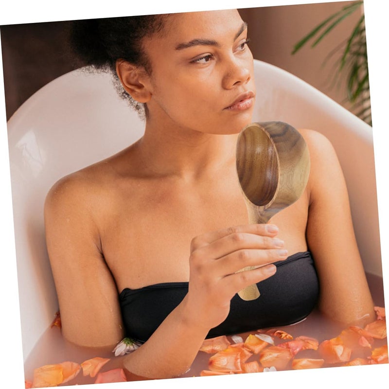 PRETYZOOM 2pcs Bathing Scoop Long Handle Water Ladle for Bathroom Spa Sauna Multipurpose Shampoo Rinse Cup - Image 3