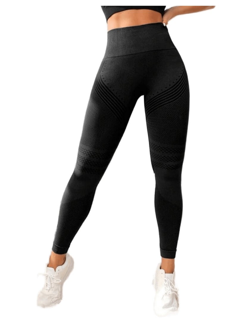 Sweet Cathy Scrunch Butt Lifting Yoga Pants Seamless Leggings High Waist Tummy Control Workout Gym for Women - Image 3