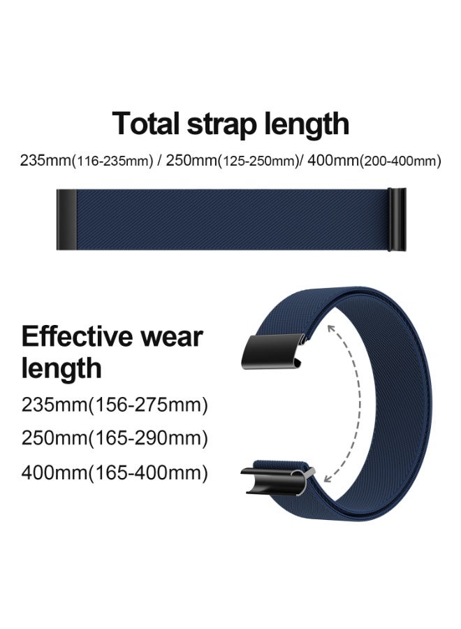 اليشمك سوار بديل من النايلون المرن متوافق مع ساعات 5.0 لايف، ون، وبك | حزام بديل قابل للتعديل و سهل الاستخدام ومناسب لأنماط الحياة الموجودة - سوار فقط بدون موصل - Image 3