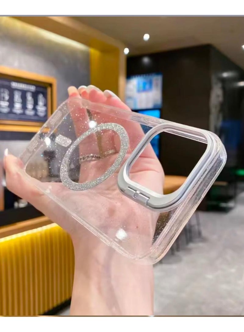 امبريلا كفر حماية لهاتف 15 برو  من امبريلا , يدعم تقنية الماج سيف  وبها مسند امامي, مقاوم للصدمات و مضاد للاصفرار , - Image 1