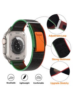 BORTONY 4 Pack Alpine Loop Compatible with Apple Watch Ultra Band 49mm Men Women Adjustable Sport Elastic Nylon Strap for iWatch Series Ultra/SE/8/7/6/5/4/3/2/1  - Image 3