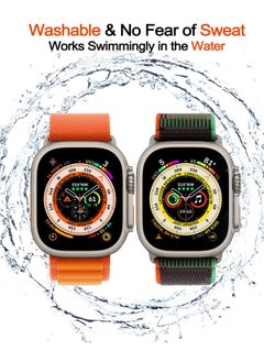 BORTONY 4 Pack Alpine Loop Compatible with Apple Watch Ultra Band 49mm Men Women Adjustable Sport Elastic Nylon Strap for iWatch Series Ultra/SE/8/7/6/5/4/3/2/1  - Image 5
