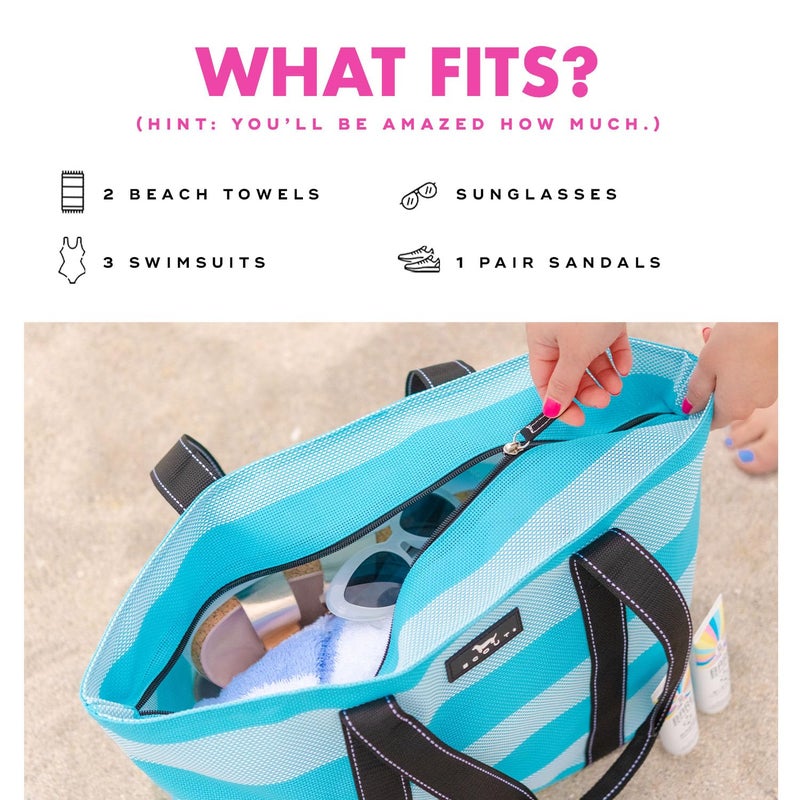 SCOUT Joyride - Large Sandproof Beach Bag For Women - Durable Mesh Woven Beach Tote, Pool Bag - Fabric Lets Sand Escape - Image 5