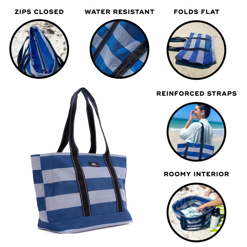 SCOUT Joyride - Large Sandproof Beach Bag For Women - Durable Mesh Woven Beach Tote, Pool Bag - Fabric Lets Sand Escape - Image 4