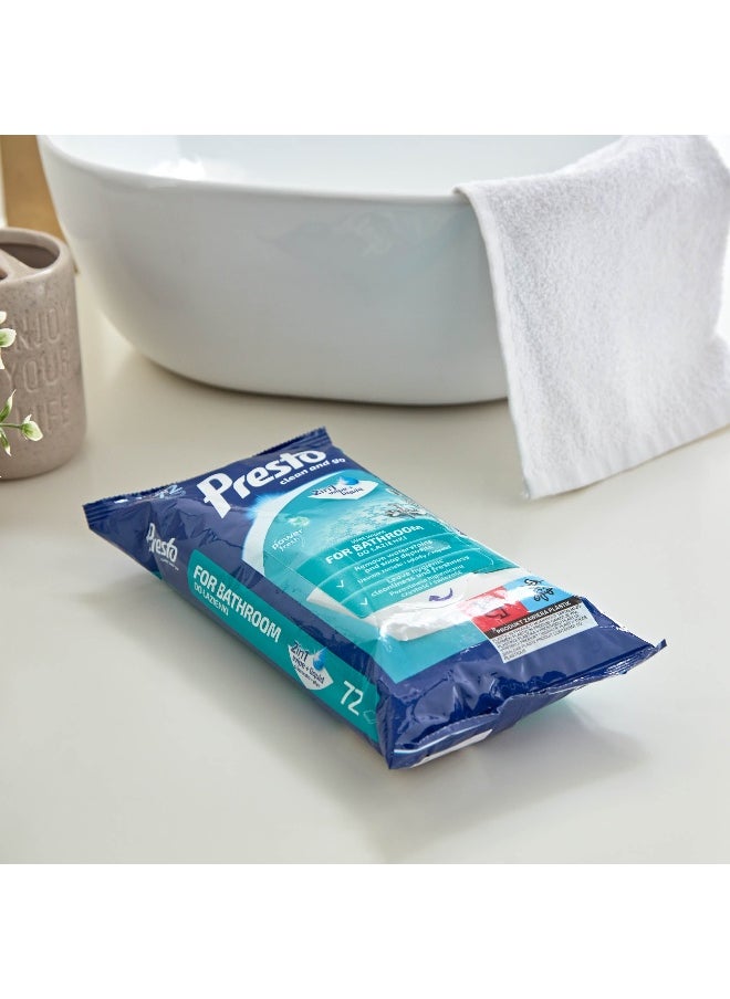 Home Box - Presto 72 - Piecess Wet Wipes For Bathroom - Image 1
