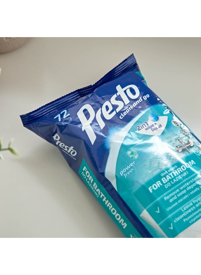Home Box - Presto 72 - Piecess Wet Wipes For Bathroom - Image 1