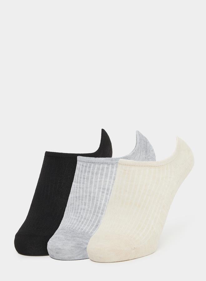 ستايلي طقم جوارب لا تظهر بثلاث قطع - مسامية - Image 1