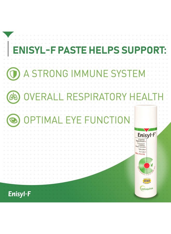 Vetoquinol Vetoquinol Enisyl-F Oral Paste: L-Lysine Supplement for Cats - Tuna Flavor, 3.4oz (100mL) Pump  - Image 2
