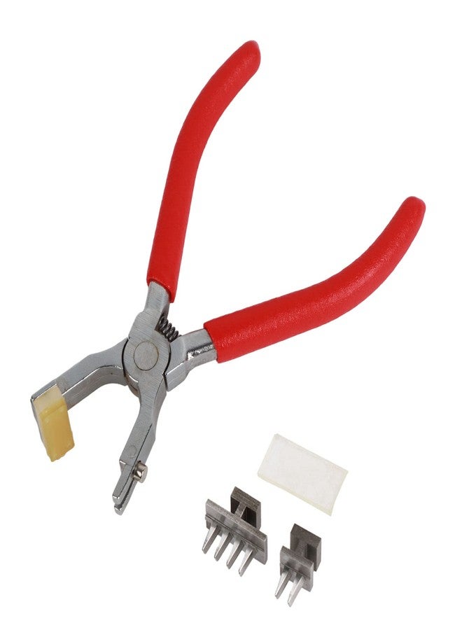 Walfront Leather Hole Punch Tool, 4mm Silent Stitching Hand Pliers for Belts, Straps, Saddles, Shoes - DIY Home Craft Plier Punch - Image 1