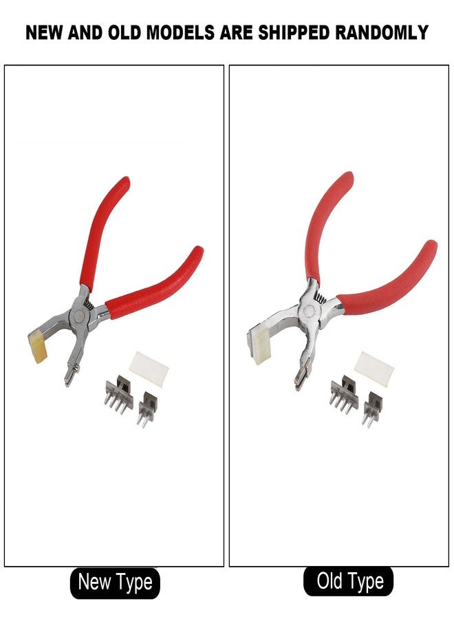 Walfront Leather Hole Punch Tool, 4mm Silent Stitching Hand Pliers for Belts, Straps, Saddles, Shoes - DIY Home Craft Plier Punch - Image 3