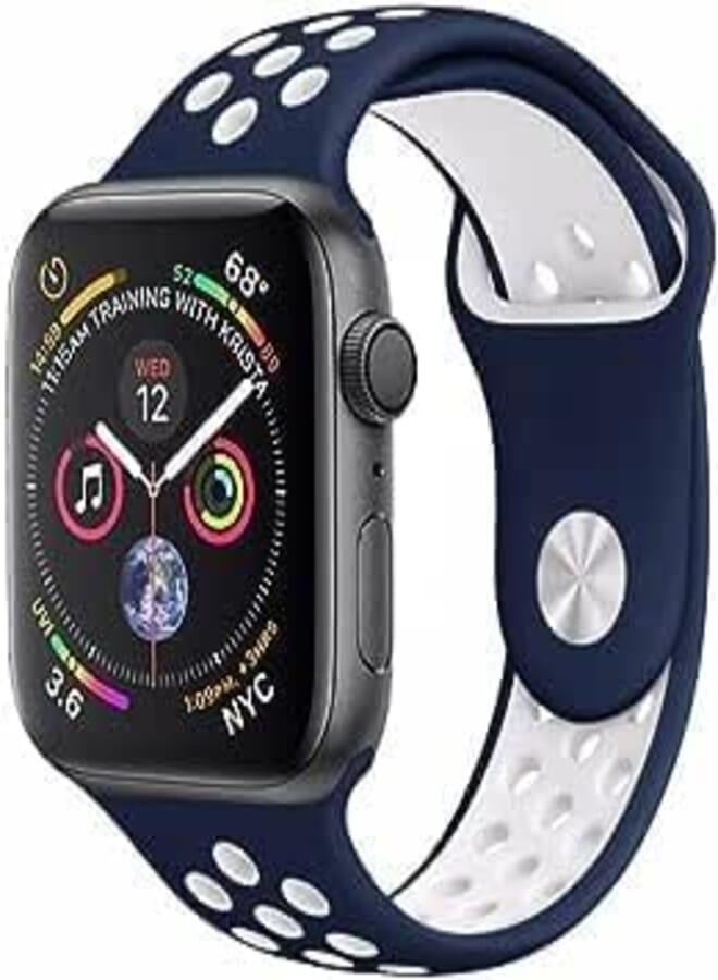 Next store Sport Band Compatible with Apple Watch Band 42mm 44mm 45mm 49mm, Breathable Soft Silicone Replacement Strap Compatible with iWatch SE Series 8 7 6 5 4 3 2 1