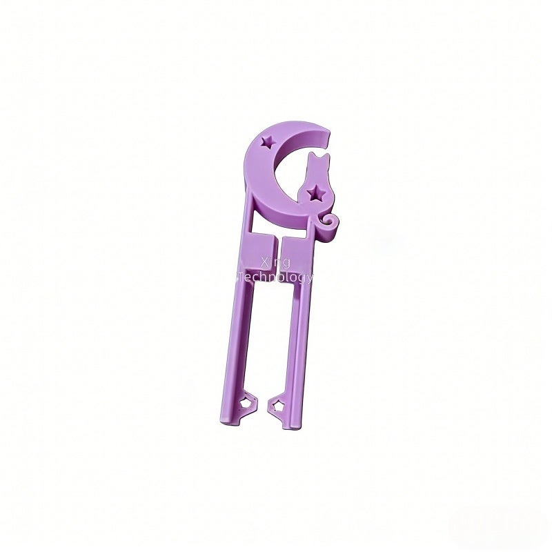 3D Printed Double-Needle Bead Pen for Fuse Beads - Moon Cat Design, Precise Spacing, Easy  Pick-Up - Image 2