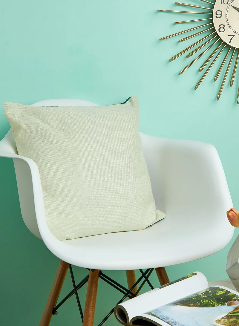 AURORA Leaf Print Cushion With Insert 45X45Cm