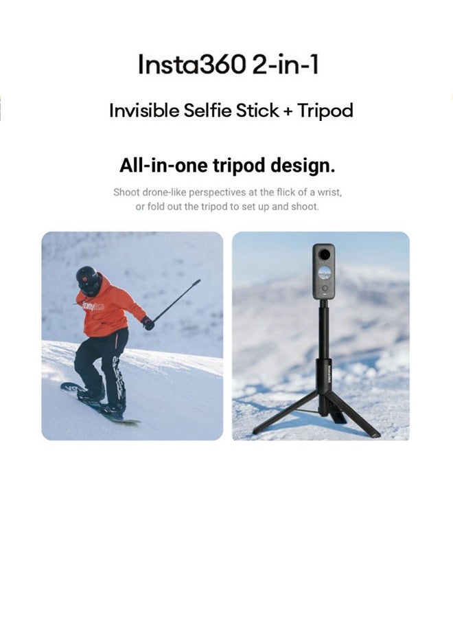 Insta360 Insta360 Selfie Stick with Built in Tripod for ONE X2, R Cameras  - Image 4
