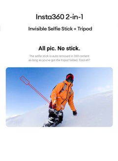 Generic Original Insta360 2-in-1 Invisible Selfie Stick + Tripod Monopod For Insta360 Ace Pro2/X4/Ace Pro/GO3/GO 3S/X3  - Image 5