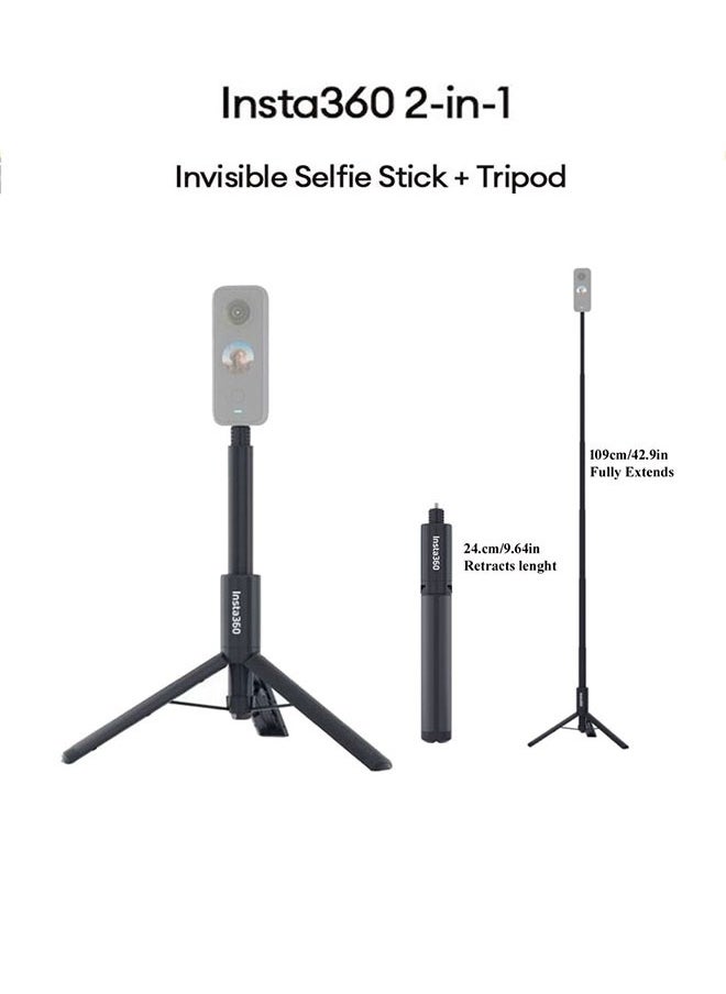 Insta360 Selfie Stick with Built in Tripod for ONE X2, R Cameras