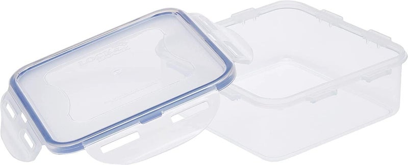 LocknLock HPL823 Food Container, Clear, 870 ml, Square, Plastic (Pack of 2) - Image 4