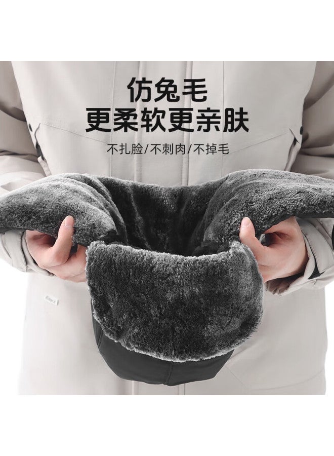 Ousen Lei Feng Hat, Winter Men'S Fleece-Lined Warm Outdoor Cycling Windproof Dustproof Electric Bike Ear Protection Face Mask Balaclava - Image 3