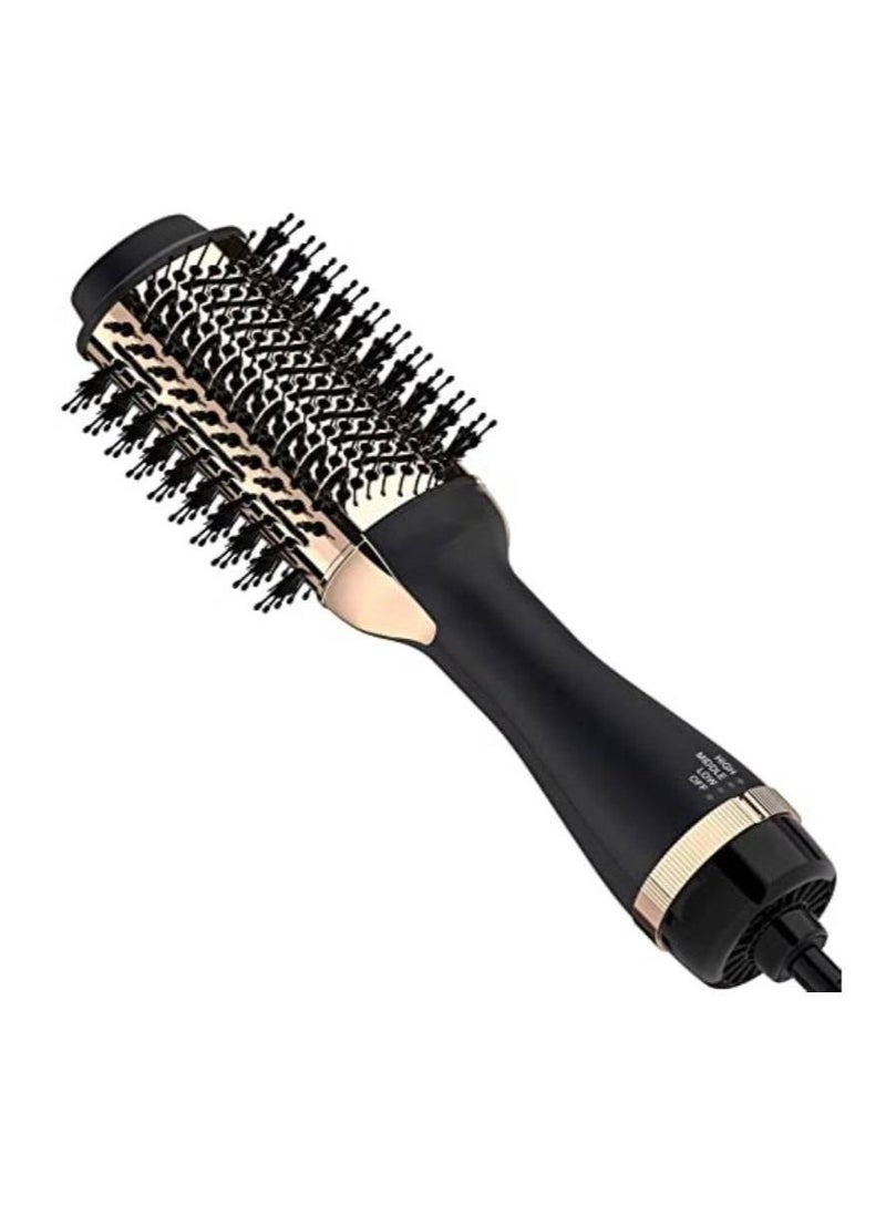 DSP One-Step Hair Dryer Brush For Styling and Frizz Control Negative Ionic Hot Air Brush Volumizer Ceramic Coating Gold - Image 1