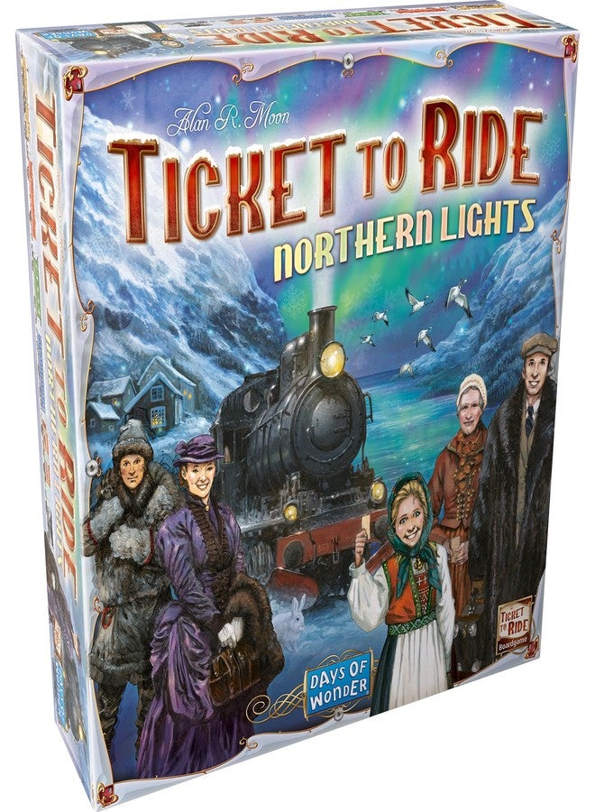 Asmodee Ticket to Ride Northern Lights Board Game - Scenic Train Routes Across Nordic Countries, Strategy Game for Kids & Adults, Ages 8+, 2-5 Players, 60 Min Playtime - Image 1