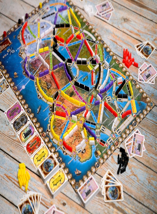 Asmodee Ticket to Ride Northern Lights Board Game - Scenic Train Routes Across Nordic Countries, Strategy Game for Kids & Adults, Ages 8+, 2-5 Players, 60 Min Playtime - Image 4