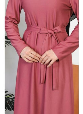 Sefa Merve Belted Dress 0582-11 Dusty Rose  - Image 5