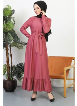 Sefa Merve Belted Dress 0582-11 Dusty Rose  - Image 3