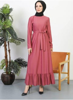 Sefa Merve Belted Dress 0582-11 Dusty Rose  - Image 2